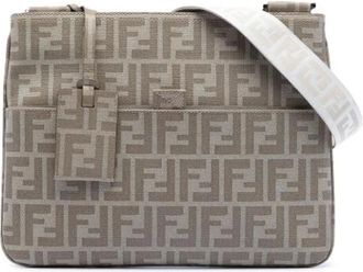 Fendi Pre-owned Cross Body Bags, female, Beige, Size: ONE SIZE Pre-owned Fabric Crossbody Bag