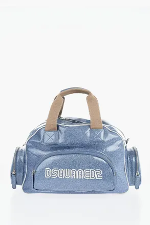 Dsquared2 Glittered Travel Bag with Embossed Front Logo Dsquared2