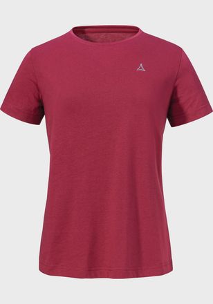 Sch&ouml;ffel Funktionsshirt SCH&Ouml;FFEL T Shirt Hohberg L, Damen, Gr. 36, rot (3750, rot), Oberstoff: 60% Baumwolle, 40% Polyester, Rundhals, Shirts Funktionsshirt