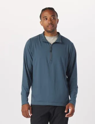 Glyder Tahoe 1/4 Zip in Steel Blue at Nordstrom, Size X-Large