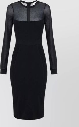 Elisabetta Franchi ribbed midi dress