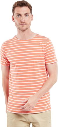Armor Lux Armor Lux Mens Ho&euml;dic Heritage Sailor T-Shirt, Coral E24/Milk, S