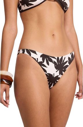 Onia Cora Bikini Bottom in Egret/espresso at Nordstrom, Size X-Small