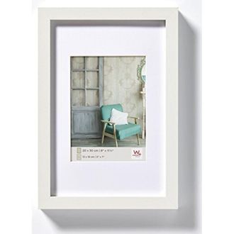 Walther Design Walther Design - bianco 50 x 70 cm vero vetro Cornice in legno di Stoccolma EA070W