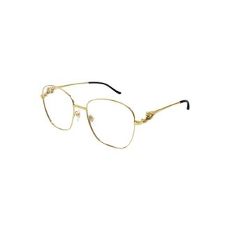 Cartier Panth&egrave;re Cat Eye Optisch Montuur - Dames - Accessoires - Geel - Maat: 56 MM
