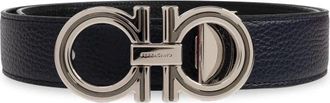 Ferragamo Double Adjus Belt - male - Ferragamo - Belts - Blue - 110 CM - Accessories