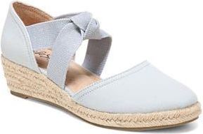 Life Stride Kascade Wedge Espadrille Sandal - Wide Width Available in Blue at Nordstrom Rack, Size 8.5