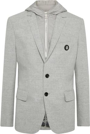 Billionaire Boys Club Travel Hood Blazer - Heren - Blazers - Grijs - L - Wol - Jassen