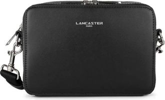 Lancaster Tassen, Dames, Zwart, ONE Size, Leer, Sacoche Double Zip S Paris