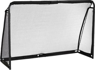 Relaxdays Relaxdays - Porter&iacute;a Jard&iacute;n, Ni&ntilde;os Y Adultos, Soccer, 120 X 180 X 60 Cm, Acero, Miniporter&iacute;a F&uacute;tbol Resistente, Negro