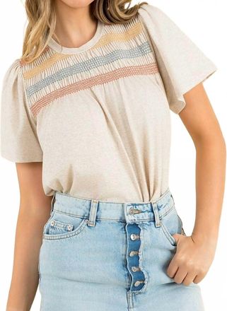THML Clothing Short Sleeve Knit Top In Multi