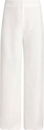 HUGO BOSS Broeken, Dames, Wit, XS, Wijde broek