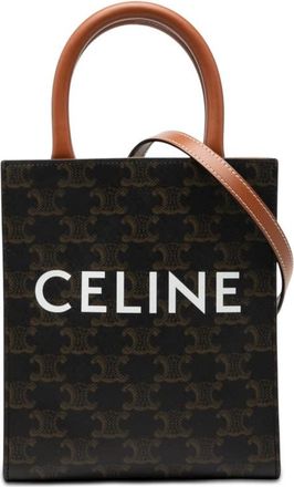 Celine Pre-owned Celine Mini Triomphe Coated Canvas Vertical Cabas Satchel Unisex 62LCPGFZRJGDSAZ9