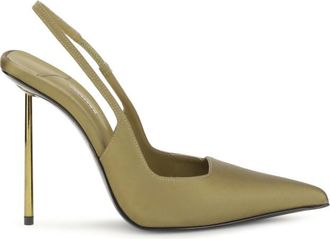 Le Silla Green Amelia Slingback Pumps