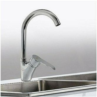 Trade Shop Trade Shop - Rubinetto Miscelatore Lavello Cucina Canna Alta Curva Modello Londra 52343a