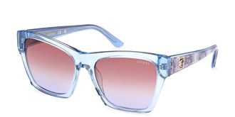 Guess GU00113 84F Womens Sunglasses Blue Size 55