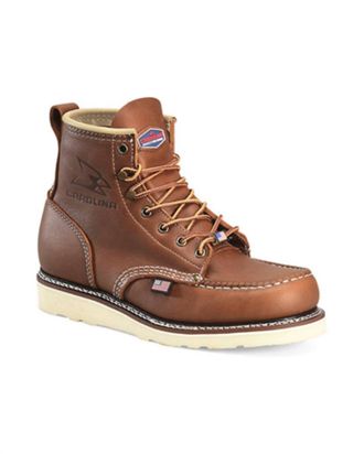 Carolina Mens Wedge Sole Moc Toe Work Boots
