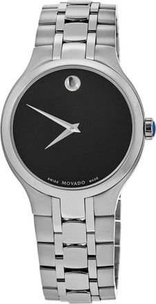 Movado Museum Black Dial Stainless Steel Mens Watch 0606367