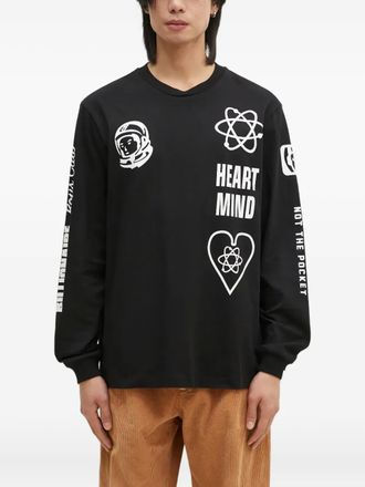 Billionaire Boys Club logo-print long-sleeved T-shirt - Black