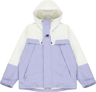 New Balance Logo Embroidered Colorblock Hooded Jacket Couple Style Purple 5AC14103-DV
