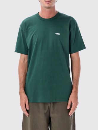 Obey T-shirt in cotone con stampa grafica e logo a contrasto sul davanti