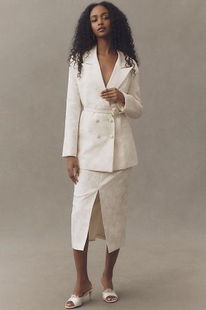 Hutch Jacquard Blazer & Midi Skirt Set