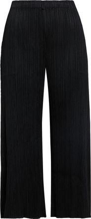 Pleats Please Issey Miyake Monthly Colors July Pleated Crop Straight Leg Pants in Black at Nordstrom, Size 2