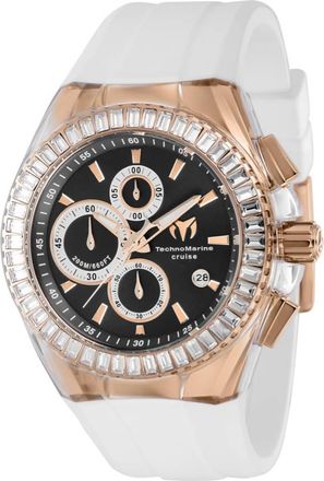 Technomarine Cruise Chronograph Quartz Crystal Black Dial Mens Watch TM-121160