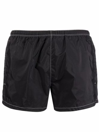 Prada Costume da bagno con cuciture a contrasto - Nero