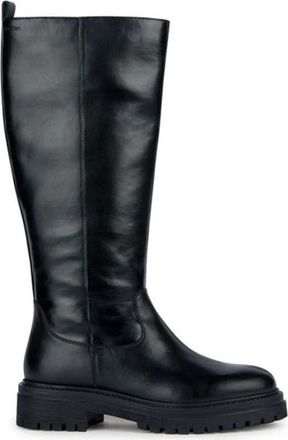 Geox Iridea G Laarzen - Dames - Hoge Laarzen - Zwart - 36 EU - Wol - Schoenen