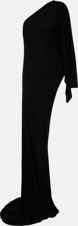 Gucci Asymmetric jersey maxi dress