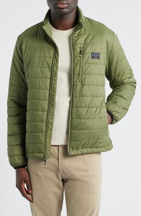 Dark Seas Robinson Quilted Polar Fleece Jacket in Olive at Nordstrom, Size Xx-Large