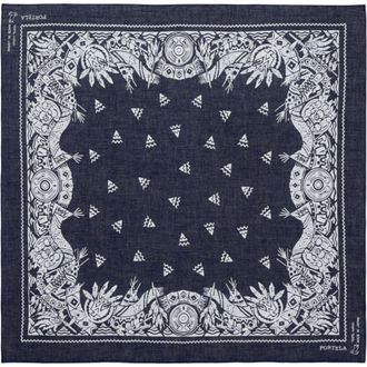 Fortela Cotton Apach Bandana in Blue at Nordstrom