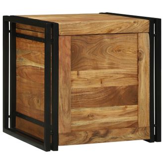 Berkfield Home Storage Box Brown 50 x 50 x 50 cm Solid Acacia wood