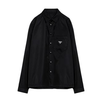 Prada Heren, Jassen, Zwart, Maat: M