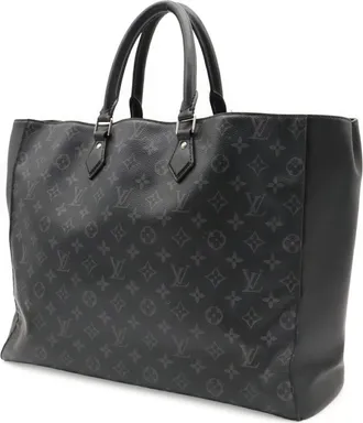 Louis Vuitton Black Gray Monogram Eclipse Handbag Pouch Tote Bag (Pre-Owned)