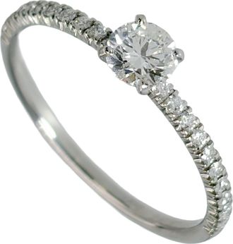 Cartier Platinum Platinum 950 Band Ring (Pre-Owned)