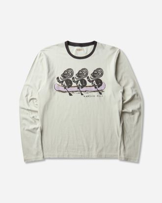 KAPITAL Men s 20/-Jersey Longsleeve T-Shirt (A Sheep) Gray
