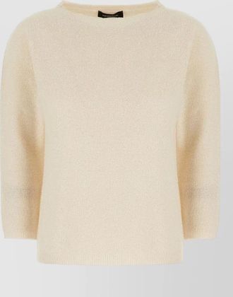 Fabiana Filippi cashmere-blend fine-knit boat neck sweater
