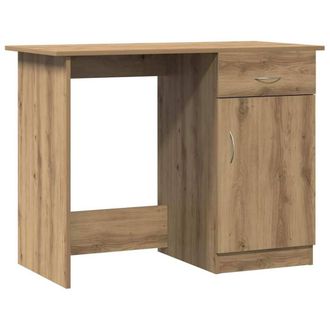 Berkfield Home Desk Artisan Oak 100x50x76 cm Engineered Wood in Brown | Size: 100 x 50 x 76 cm