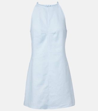 Asceno Antigua linen minidress