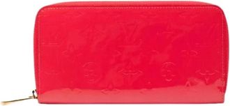 Louis Vuitton Pre-owned Wallets, female, Pink, Size: ONE SIZE Pre-owned Monogram Vernis Long Wallet