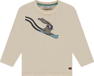 Babyface Sports Graphic Long Sleeve T-Shirt in Ivory at Nordstrom, Size 24M