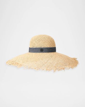 Maison Michel Blanche Summer Straw Hat