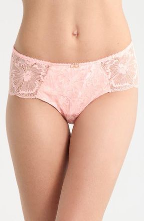Chantelle Muse Lace Hipster Panties in Fluor Pink at Nordstrom, Size Xx-Large