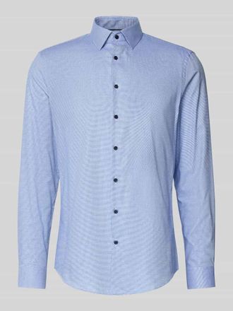 Jake*s Slim Fit Businesshemd aus Baumwolle mit Kentkragen in Royal, Gr&ouml;&szlig;e 41/42