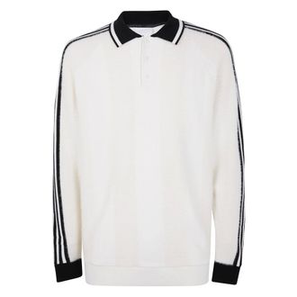 adidas Round-neck Knitwear, male, White, L, Round-neck Knitwear