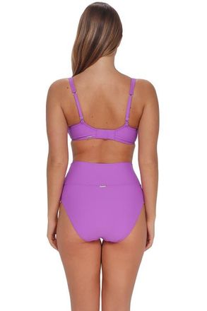 Sunsets Hannah High Waist Bikini Swim Bottoms in Berry Burst at Nordstrom, Size X-Large