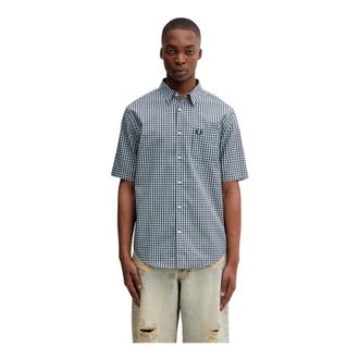 Fred Perry Overhemden, Heren, Veelkleurig, M, Short Sleeve Shirts