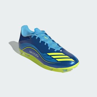 adidas adidas Performance Unisex F50 Messi League Firm/Multi-Ground Boots - Dark Blue - Size UK 11.5